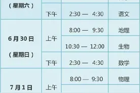 6月29日开考！北京高中学考合格考科目涉及9个学科图片