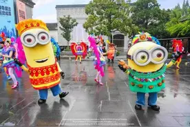 四大环球影城明星角色齐聚江南水乡图片