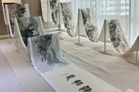 周扬波中国山水画创作新表达系列画展在深圳东方美术馆开幕图片
