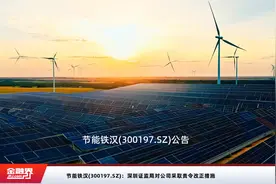 节能铁汉(300197.SZ)：深圳证监局对公司采取责令改正措施视频封面