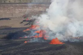 美国夏威夷基拉韦火山喷发风险升高图片