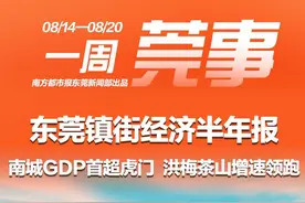 东莞镇街上半年GDP排名出炉，南城首超虎门｜东莞一周图片