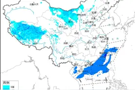 较强冷空气继续影响我国 西北地区东部华北等地有弱降雪图片