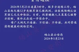 12岁男孩目睹刑案后失联？安徽警方：已死亡图片