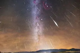 浪漫！周末遇上双子座流星雨图片