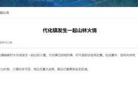 贵州突发山火！已致3人遇难图片