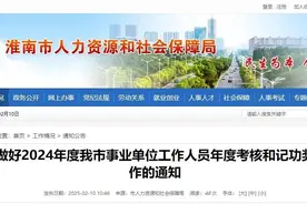 重要通知！事关2024年度淮南市事业单位工作人员年度考核图片