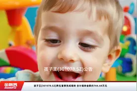 孩子王(301078.SZ)两位董事完成增持 合计增持金额约766.68万元视频封面