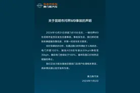 赛力斯回应昆明问界M9事故：正全力配合属地交管部门及用户处理相关事宜图片