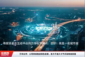 万华化学：公司持续推进绿色发展，致力于减少大气污染物排放量视频封面