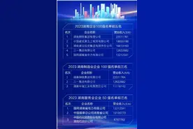 2023湖南企业百强名单出炉：入围营业收入为52.07亿元，比上年增加了5.99亿元图片
