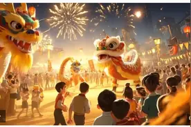 AI看河南丨AI画笔下的洛阳春节图片