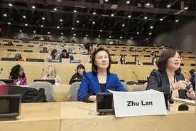 北京协和医院朱兰作为中国唯一医生代表参加联合国会议图片