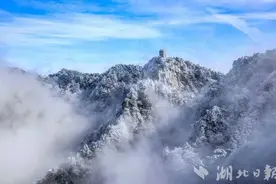 @罗田人，来咯！湖北天堂寨初雪如约而至→图片