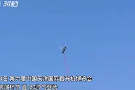 30秒｜直-20霸气登场 在天津直博会现场进行飞行表演图片
