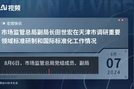 市场监管总局副局长田世宏在天津市调研重要领域标准研制和国际标准化工作情况视频封面