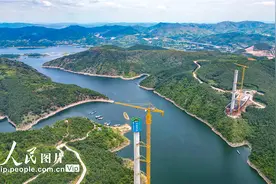 河南：丹江小三峡特大桥建设有序推进图片
