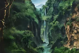 AI眼里的马岭河峡谷图片