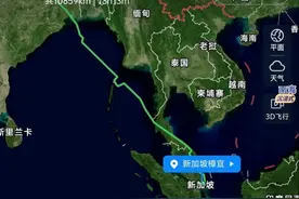 新航客机遇湍流迫降后，航班路线南移！不再直接穿越缅甸本土图片