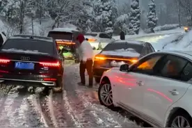 暴雪难挡春运回家路 滞留12小时车主：途经河南高速封闭，国道沿途目击有交通事故图片