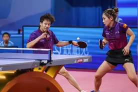 全国乒乓球锦标赛：林高远/刘诗雯晋级混双决赛图片
