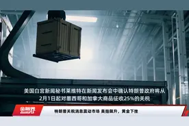 特朗普关税消息震动市场 美指飙升，黄金下挫视频封面