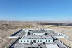 甘肃省公航旅景泰光伏发电项目送电成功图片