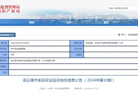 江苏省连云港市食品安全监督抽检信息公告 （2024年第10期）图片