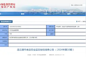江苏省连云港市食品安全监督抽检信息公告 （2024年第10期）图片