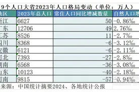 新一轮人口调查开始，9个人口大省面临增长分化图片