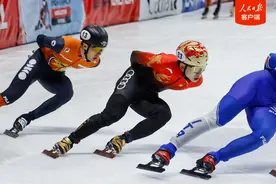 短道速滑世巡赛 中国队获男子5000米接力银牌图片