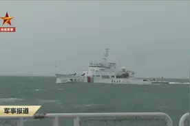福建海警继续位金门附近海域执法巡查，编队到达距离大金门不足4海里点位图片