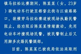 一女子用电动车冲撞、多次脚踢民警！东阳警方通报图片