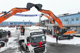批量发车！“黄渤海新区造”挖掘机和装载机奔赴全国各地图片