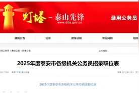 计划招录504人！2025年泰安公务员招录公告发布！有职位表→图片