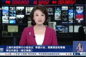 上海代表团举行小组会议 审查计划、预算报告和草案 审议代表法（修正草案）视频封面