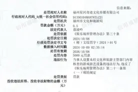 福州星河奇迹文化传媒有限公司被罚5000元：违反《娱乐场所管理办法》图片