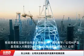 东土科技：公司关注相关技术进展并拓展应用视频封面