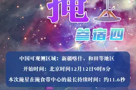 星空有约|咋回事？12日一颗明亮恒星或将短暂“消失”图片