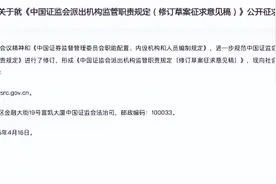 证监会强化派出机构监管职能 新规明确科技监管与风险处置权责图片