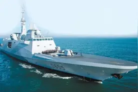 中国054B型护卫舰下水！新一代护卫舰成全球海军中坚力量图片