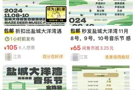 520元音乐节门票50元即可得？有“黄牛”用赠票点烟，当地回应图片