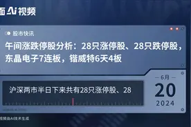 午间涨跌停股分析：28只涨停股、28只跌停股，东晶电子7连板，锴威特6天4板视频封面