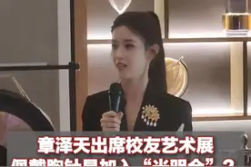 章泽天出席校友艺术展佩戴胸针是加入“光明会”？回应：造谣抹黑、警方正侦办图片