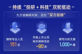 “科技+投研”双轮驱动，看九方智投如何“憋大招”图片