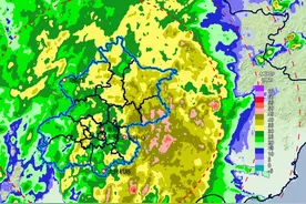 预计未来1-2小时，北京降雨自西南向东北继续逐渐减弱图片
