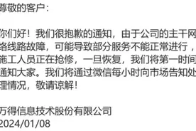 交易日宕机超8小时，Wind的“无可替代性”再遇信任危机图片