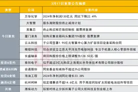 2024年净利润130亿元 2200亿化工龙头发布业绩快报|盘后公告集锦图片