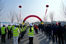 武汉新城梧桐湖片区污水项目开工图片