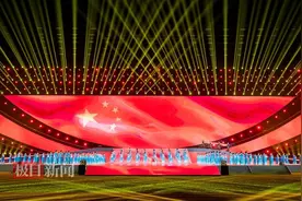 超震撼！孝感市第六届运动会开幕图片